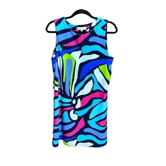 Jude Connally Multi Color Sleeveless Dress Size Large - Picture 1 of 5